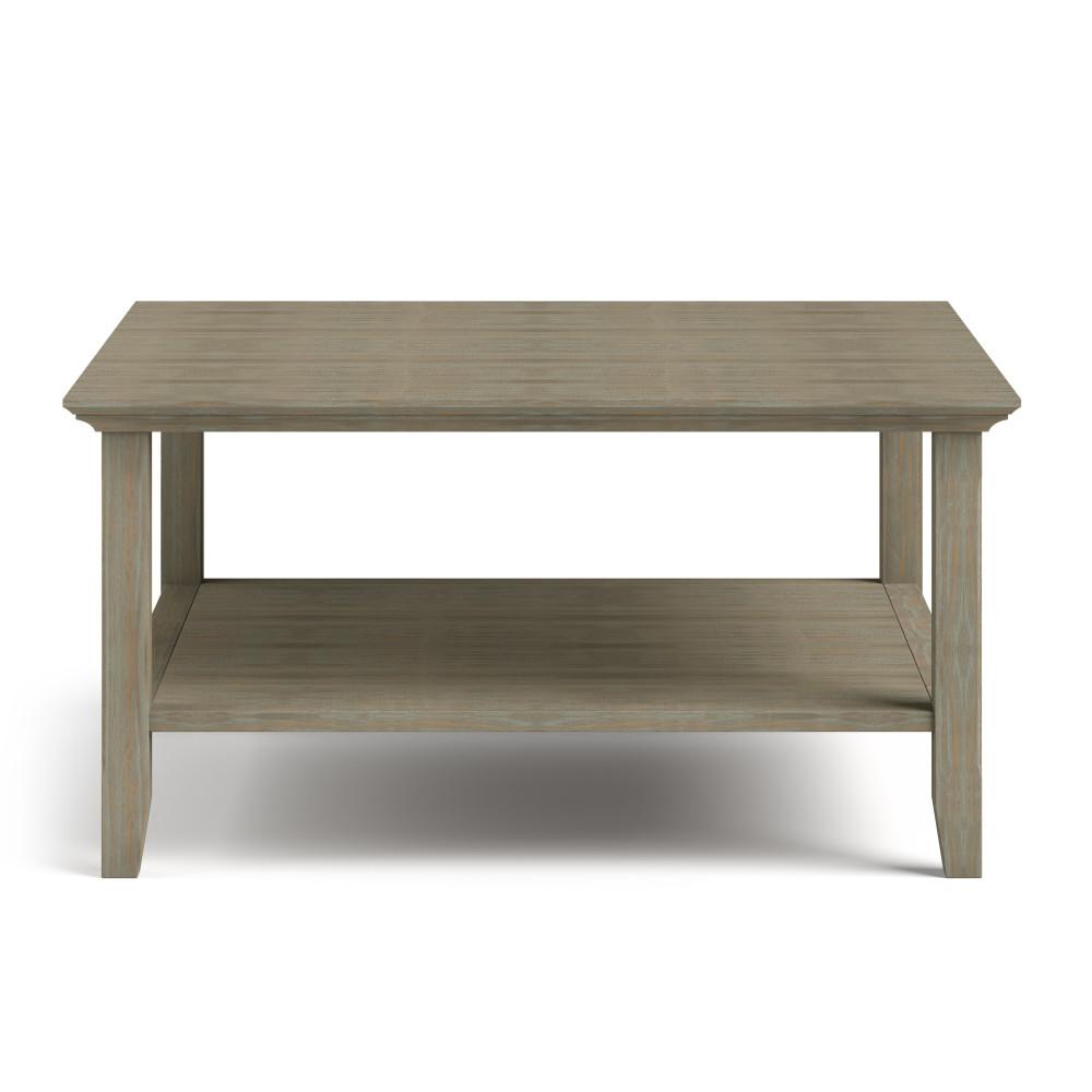 Distressed Grey | Acadian Square Coffee Table