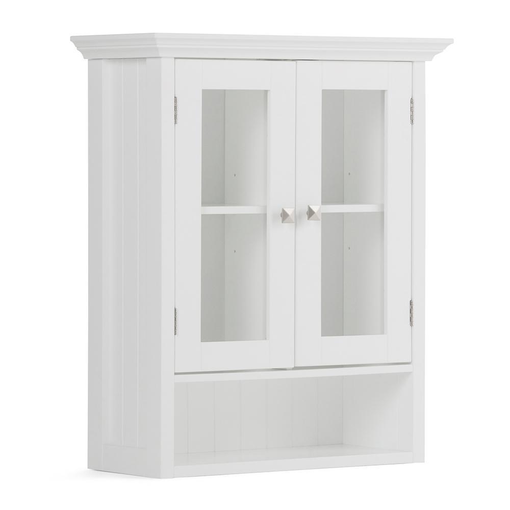 Pure White | Acadian Double Door Wall Cabinet
