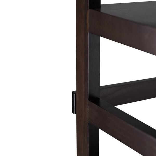 Brunette Brown | Acadian Ladder Shelf Bookcase