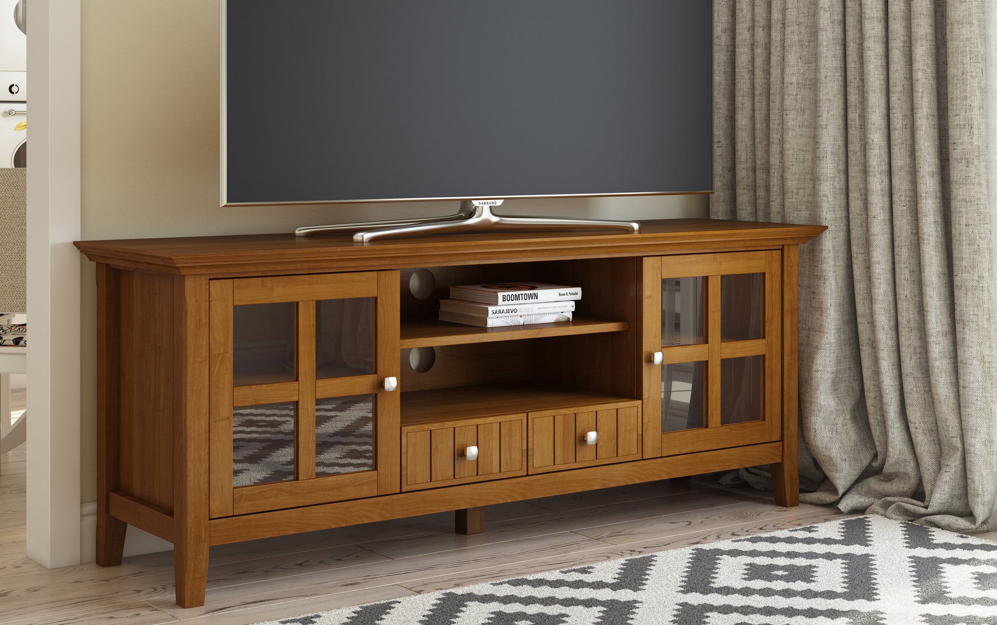 Light Golden Brown | Acadian 60 inch TV Stand