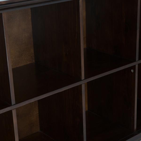 Brunette Brown | Acadian 8 Cube Storage / Sofa Table